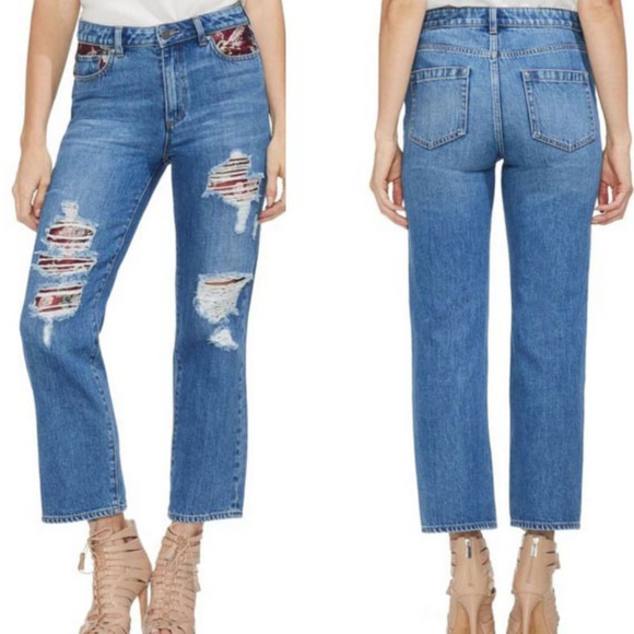 Vince Camuto Denim - 🌸SALE🌸Vince Camuto NWT Tapestry Patchwork Jeans